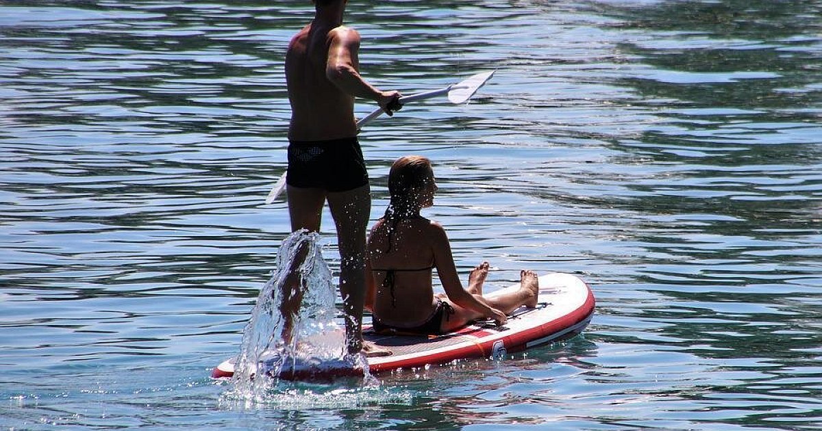 StandUpPaddling auf dem Lippesee Herausfordernder als es aussieht