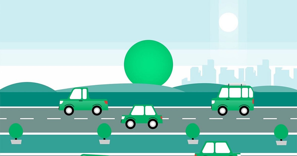 Verkehr-am-Wochenende-volle-Innenst-dte-freie-Autobahnen