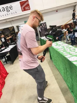 Die Dreharbeiten zu &bdquo;Dreist-TV", dem Campus-Fernsehen der Technischen Hochschule Ostwestfalen-Lippe, sind in vollem Gange. - &copy; TH OWL