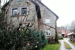 Diesen aufgegebenen Hof im Ortsteil Holzhausen-Externsteine will die Sinn-Stiftung mit Sitz in M&uuml;nchen zum Pilotprojekt "Aktiv-Hof" umbauen. Es geht dabei unter anderem um Angebote f&uuml;r Kinder und Jugendliche, aber auch Familien. - &copy; Foto: Gr&ouml;ne