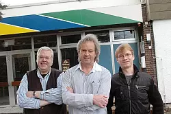 Herbergsvater Reinhard G&ouml;tze, Leiter Gernot von Ackern und Stellvertreter Florian Friedrich (von links). - &copy; Foto: Prignitz