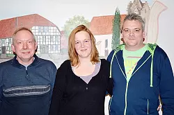 Geschäftsführer Ludolf Beermann (links), Kassiererin Agnes Lönneker und Vorsitzender Sven Tegeler. - © Foto: Bartling