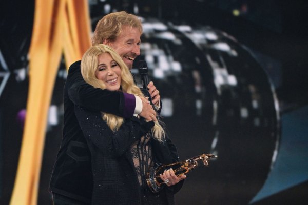 Mit seinem Auftritt sorgte Gottschalk für Irritationen. - © Peter Kneffel/dpa