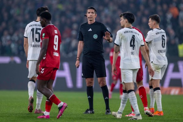 Schiedsrichter Aytekin im Mittelpunkt der Diskussion. - © David Inderlied/dpa