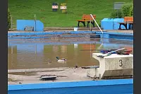 Auch das Waldbad Bad Meinberg wurde durch das Unwetter verwüstet. - © Peter Radszuweit