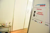 Testlauf am Impfzentrum in der Phoenix-Contact-Halle - © Nicole Ellerbrake