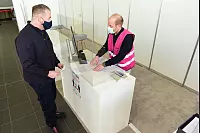Testlauf am Impfzentrum in der Phoenix-Contact-Halle - © Nicole Ellerbrake