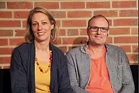 Stefanie Graßl und Andreas Graßl löschten ein Feuer in Dörentrup. - © Bernhard Preuss