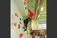 Klettern in der Sporthalle des DBB. - © Vera Gerstendorf-Welle