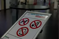 So sieht es im Impfzentrum Lippe aus. - © Jannik Stodiek