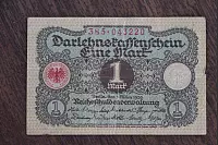 Vorderseite eines Darlehnskassenscheins von 1920 im Wert von einer Mark. Foto Köhring - © Freya Köhring(LZ)