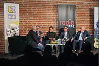 (von links) Dirk Baldus, Dr. Axel Lehmann, Janet König, Markus Knoblich und Heinz Reker. - © Bernhard Preuss