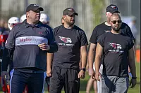 Eindrücke von der U19-Begegnung zwischen den TuS Kachtenhausen White Hawks und der SG Hamm Aces/Sauerland Mustangs. Die White Hawks siegen 40:0. - © EGON PENNER