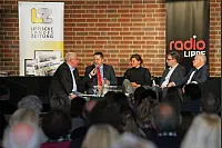 (von links) Dirk Baldus, Dr. Axel Lehmann, Janet König, Markus Knoblich und Heinz Reker. - © Bernhard Preuss