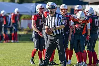 Eindrücke von der U19-Begegnung zwischen den TuS Kachtenhausen White Hawks und der SG Hamm Aces/Sauerland Mustangs. Die White Hawks siegen 40:0. - © EGON PENNER