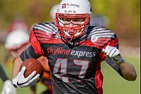 Eindrücke von der U19-Begegnung zwischen den TuS Kachtenhausen White Hawks und der SG Hamm Aces/Sauerland Mustangs. Die White Hawks siegen 40:0. - © EGON PENNER