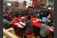Radio France sendet live von der Frankfurter Buchmesse. - © Sven Koch