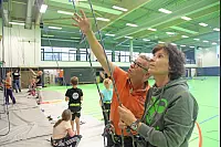 Klettern in der Sporthalle des DBB. - © Vera Gerstendorf-Welle