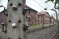 Kein Entkommen: Die doppelt gesicherte Umzäunung im Stammlager Auschwitz I - © Silke Buhrmester(LZ)