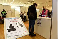 Testlauf am Impfzentrum in der Phoenix-Contact-Halle - © Nicole Ellerbrake