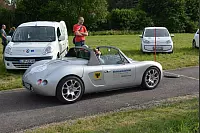 WAVE-TROPHY 2016 - Größte E-Automobilrallye tankt in Dörentrup auf.
Weltrekord mit den meisten zeitgleich aufgeladenen Elektrofahrzeugen mit erneuerbaren Energien geschafft, Viele E-Fahrzeuge wurden präsentiert. - © Tanja Watermann