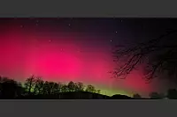 Polarlichter &uuml;ber Schieder, fotografiert von Anne Schmidt. - &copy; Anne Schmidt