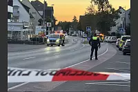 Die Polizei sperrte die Otto-Brenner-Straße in der Nacht auf Donnerstag komplett. - © Mike-Dennis Müller