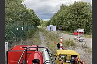 In Zusammenarbeit mit dem ABC-Erkunder der Feuerwehr Detmold und Spezialeinsatzkräften der Dortmunder Feuerwehr wurden Proben gezogen. - © Freiwillige Feuerwehr Leopoldshöhe