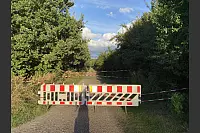 Der Bereich wurde von der Feuerwehr großflächig abgesperrt. - © Freiwillige Feuerwehr Leopoldshöhe