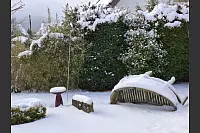 Dieser verschneite Garten befindet sich in Detmold. - &copy; Birgit Wiese