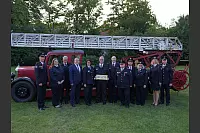 150 Jahre Lippischer Feuerwehrverband: Delegation aus Litauen mit Landrat Dr. Axel Lehmann - © Thomas Krügler
