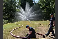 Der Lippische Feuerwehrverband feiert sein 150-jähriges Bestehen mit einem Familientag am Feuerwehrausbildungszentrum Brake mit dem Team vom Vegetationsbrandmodul "Phoenix" zur Bekämpfung von Wald- und Flächenbränden. - © Thomas Krügler