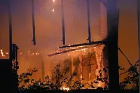 Die Einsatzkräfte rückten von mehreren Seiten gegen die Flammen vor. - © Paul Brinkmann