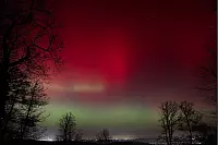 Polarlichter &uuml;ber Oerlinghausen hat Finya K&ouml;llermeyer fotografiert. - &copy; Finya K&ouml;llermeyer