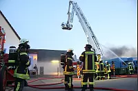 Feuerwehrübung in Ahmsen - © Daniel Hobein(LZ)