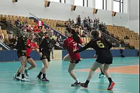 Die Handballerinnen des Hermann-Vöchting-Gymnasiums haben es in die Endrund von "Jugend trainiert für Olympia" geschafft. - © Dominic Behde