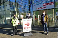 Testlauf am Impfzentrum in der Phoenix-Contact-Halle - © Nicole Ellerbrake