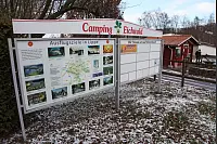 Infotafel am Eingang des Campingplatzes - © Bernhard Preuss