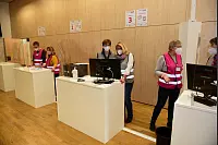 Testlauf am Impfzentrum in der Phoenix-Contact-Halle - © Nicole Ellerbrake