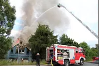 Feuer bei "Planen und Bauen" - © Till Brand