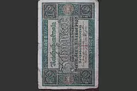 Vorderseite einer Reichsbanknote im Wert von zehn Mark von 1920. - © Foto: Köhring
