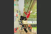 Klettern in der Sporthalle des DBB. - © Vera Gerstendorf-Welle