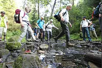 Am ersten Tag ging es für die 17-köpfige Wandergruppe von Horn-Bad Meinberg nach Bad Driburg. - © Niklas Böhmer