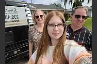 Familie Lehmann ist von Rietberg in die USA ausgewandert. Heute leben Petra und Andreas mit Tochter Hanna in Florida. Sie werden regelmäßig von dem TV-Format "Goodbye Deutschland" (VOX) begleitet. - © Familie Lehmann