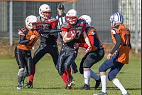 Eindrücke von der U19-Begegnung zwischen den TuS Kachtenhausen White Hawks und der SG Hamm Aces/Sauerland Mustangs. Die White Hawks siegen 40:0. - © EGON PENNER
