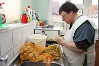 Die Kochprofis von RTL 2 waren zu Gast im Klosterkrug Falkenhagen. - &copy; Marianne Schwarzer