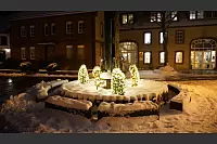 Dieses Winterfoto zeigt den Ortskern von Schlangen. - &copy; Stefani Josephs