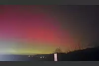 Polarlichter &uuml;ber Lippe, fotografiert von Benjamin Siermann. - &copy; Benjamin Siermann