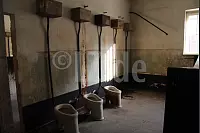 Furchtbare Lebensbedingungen: 16 Toiletten in einem Block im Stammlager von Auschwitz waren für 500 bis 1000 Häftlinge bestimmt - © Silke Buhrmester(LZ)