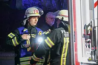 Die Feuerwehr rückte zu einem Großbrand in Bielefeld-Altenhagen aus. - © Paul Brinkmann